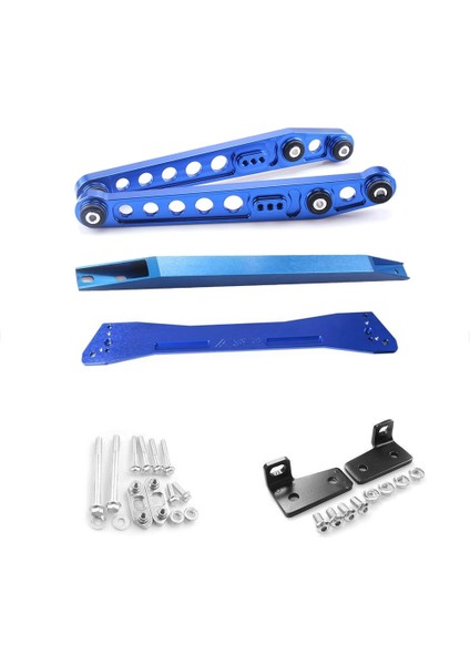 Honda Civic Ek Için Altın Arka Alt Salıncak ve Alt Şasi Destek ve Bağlantı Çubuğu Kiti 96-00 Mavi/gold
