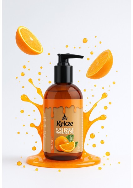 Yenilebilir Portakal Aromalı 4'lü Masaj Yağı – 4x120 ml indirimleri