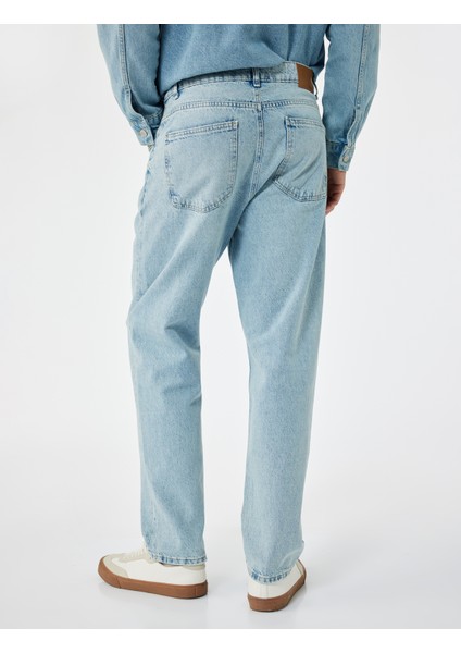 Normal Bel Pamuklu Vintage Straight Fit Jean Pantolon modelleri