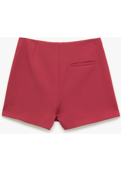 Slim Fit Cep Detaylı Mini Şort Etek fiyatları