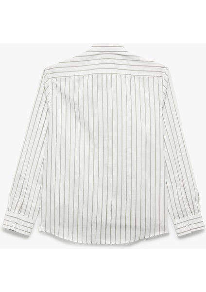 Regular Fit Uzun Kollu Klasik Yaka Pamuklu Poplin Gömlek fiyatları