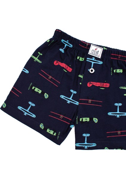 Erkek Çocuk Boxer 3'lü Baskılı (%100 Pamuk)