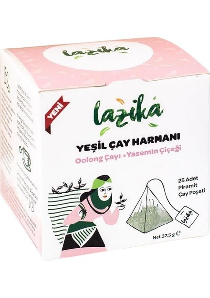 Yeşil Çay Harmanı Oolong Yasemin 25 Piramit Poşet