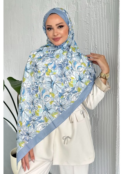 Lotus Çiçek Desen Soft Pamuk Şal modelleri