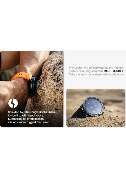 Legion Pro | Gps | Offline Map | 5ATM | IP68 Waterproof Akıllı Saat modelleri