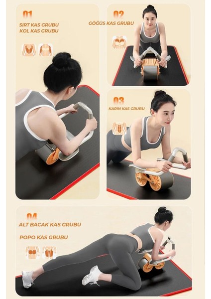 Çok Fonksiyonlu Mekik Aleti – Çek Bırak Karın Egzersizi ve Direnç Lastikli Fitness Aleti fırsatları