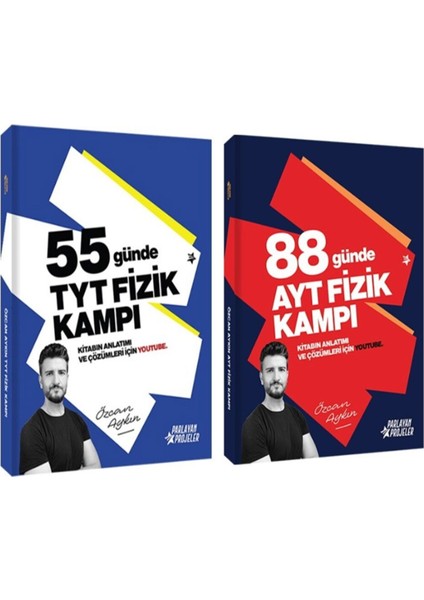 Özcan Aykın 55 Günde Tyt ve 88 Günde Ayt Fizik Kampı Seti 2 Kitap