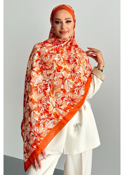 Lotus Çiçek Desen Soft Pamuk Şal modelleri