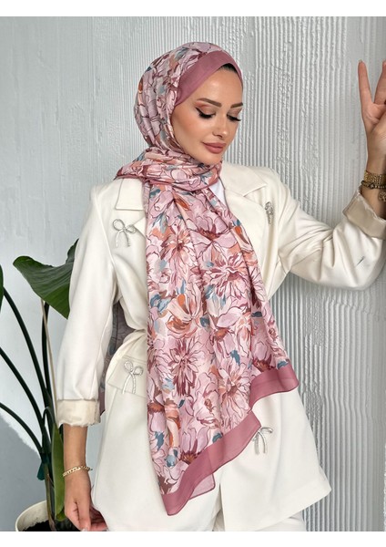 Lotus Çiçek Desen Soft Pamuk Şal fırsatları