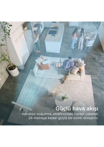 Turboblade Çok Yönlü Yüksek Hızlı Serinletici Fan Beyaz indirimleri