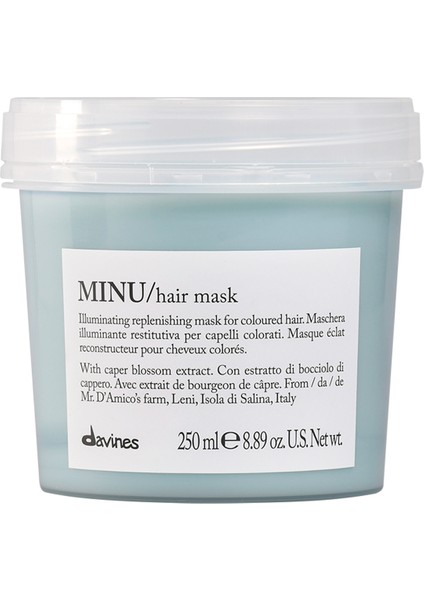 Minu Hair Mask Boyali Saçlar İçin Koruyucu Saç Maskesi 250ml