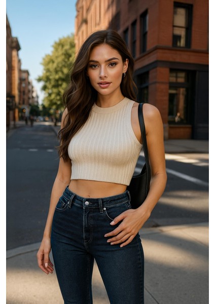 Kadın Koyu Mavi Dar Kesim Jean Pantolon