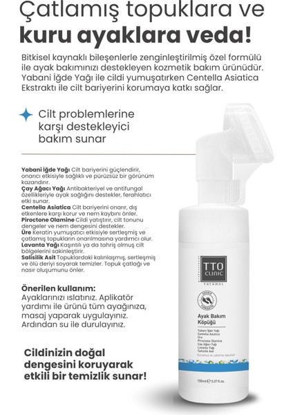 Clinic Ayak Bakım Köpüğü 150 ml modelleri