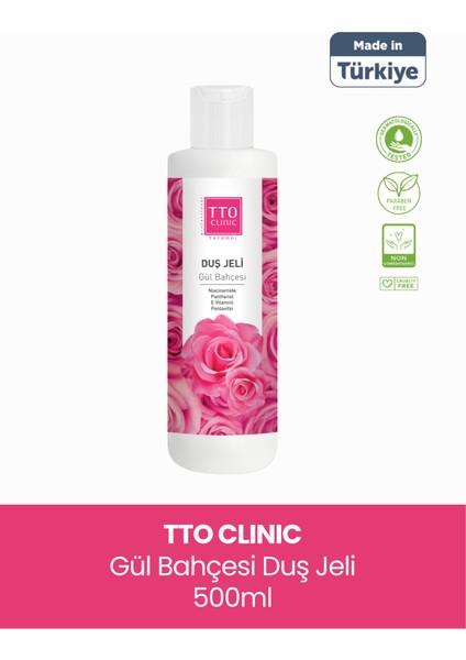 Clınıc Duş Jeli - Gül Bahçesi 500 Ml