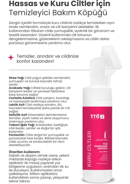 x Kuru Ciltlere Özel Çay Ağacı Içeren Aplikatörlü Yüz Köpüğü modelleri