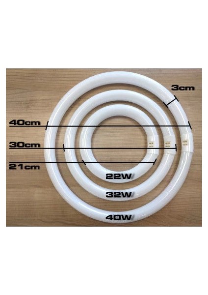 32 W Simit Ampul Fluotone Tle 32W/54 Beyaz Işık Philips Eski Tip T9 Kalın