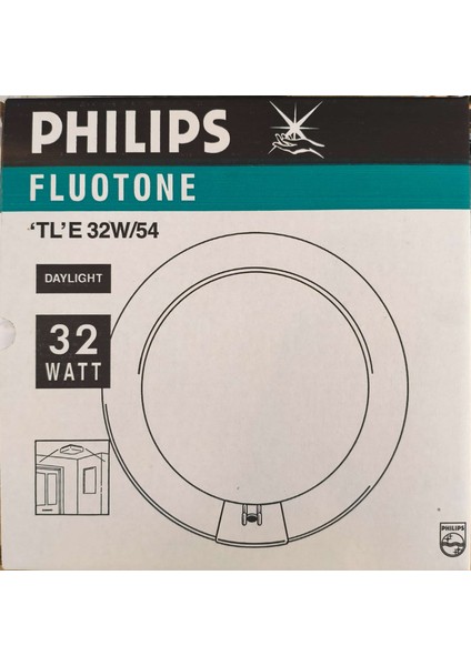 32 W Simit Ampul Fluotone Tle 32W/54 Beyaz Işık Philips Eski Tip T9 Kalın modelleri