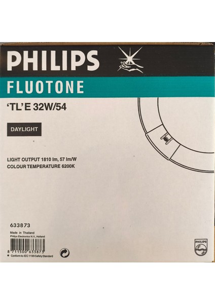 32 W Simit Ampul Fluotone Tle 32W/54 Beyaz Işık Philips Eski Tip T9 Kalın fırsatları