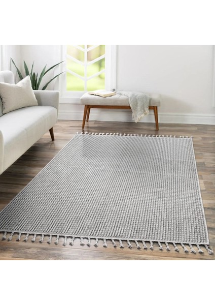 S256 Gri-Beyaz Bukle Halı – Saraz Buklem Koleksiyonu Salon Halısı, Mutfak Halısı, Antre Hol Halısı modelleri