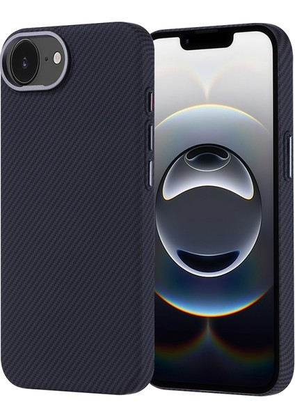 iPhone 16E Kılıf Ultra Ince Karbon Tasarımlı ve Magsafeli Cabix Premium Kapak