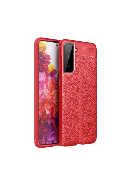 Samsung Galaxy S21 Plus Kılıf Deri Görünümlü Deriko Premium Silikon Kapak