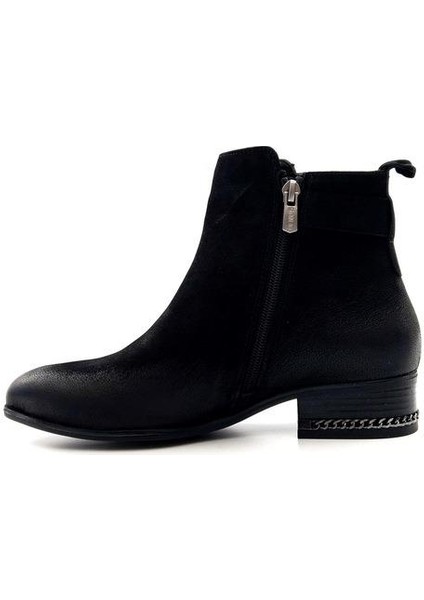 Kadın Hakiki Deri Kısa Topuklu Bot 2152712K - Siyah - 36 fırsatları