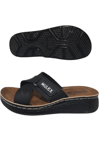 Siyah Yandan Cırtlı Ortopedik Terlik fırsatları