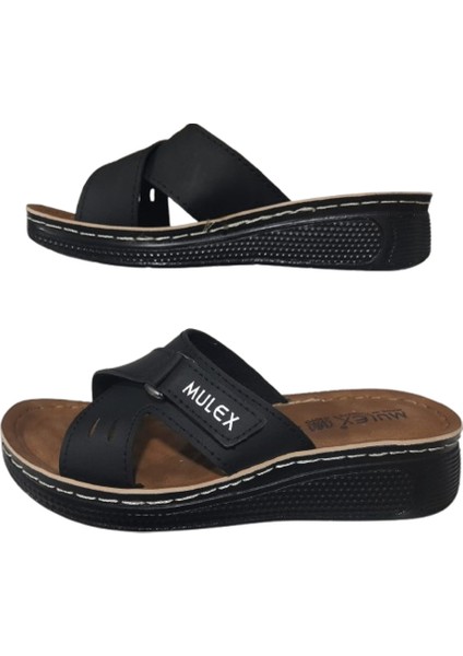 Siyah Yandan Cırtlı Ortopedik Terlik indirimleri