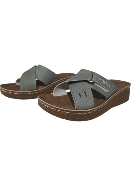 Çağla Yeşili Yandan Cırtlı Ortopedik Terlik fiyatları