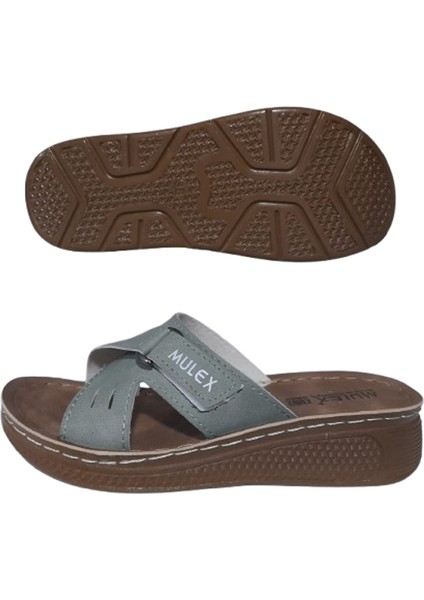 Çağla Yeşili Yandan Cırtlı Ortopedik Terlik fırsatları