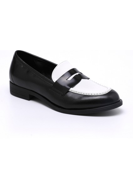 Kadın Oxford ( Klasik) 6A5333 Mp Comart 5333 Mp Vitello Ry Nero/white