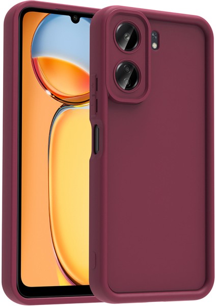 Redmi 13C Kamera Korumalı ve Ergonomik Şık Ananas Silikon Kılıf