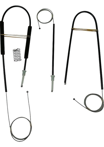 Audi A4 2004-2008 Için Cam Kriko Mekanizma Teli - Ön