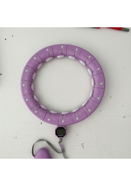 Akıllı Egzersiz Çemberi 24 Bölüm Parça Mor Renk Fitness Spor Egzersiz Halkası Sayaçlı fırsatları