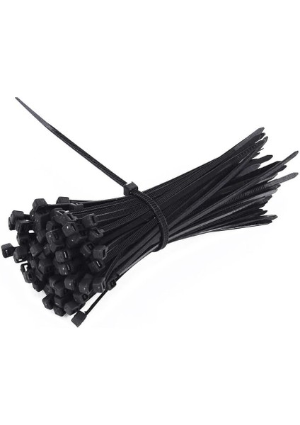 Kablo Bağı Cırt Kelepçe Siyah 4,8 x 250 mm 100'LÜ