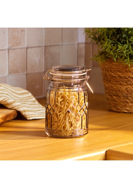 Storica Kilit Kapaklı Cam Kavanoz 700 ml