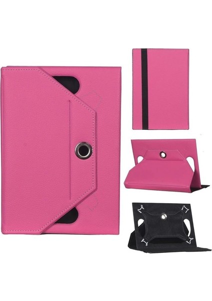Huawei Mediapad M5 Lite BAH2-W19 Universal Standlı Tablet Kılıfı Pembe