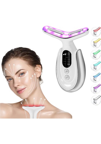 Yeni Nesil Auhma Yüksek Ems Teknoloji 7 Modlu 400 Mah Yüz ve Boyun Kırşıklık Giderme Sıklaştırma Cihazı