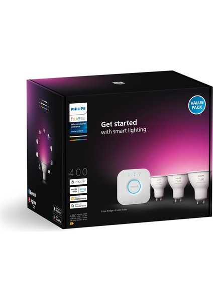 Huewca 4.2W GU10 Renkli Spot Akıllı Ampul 3'lü Başlangıç Seti fırsatları