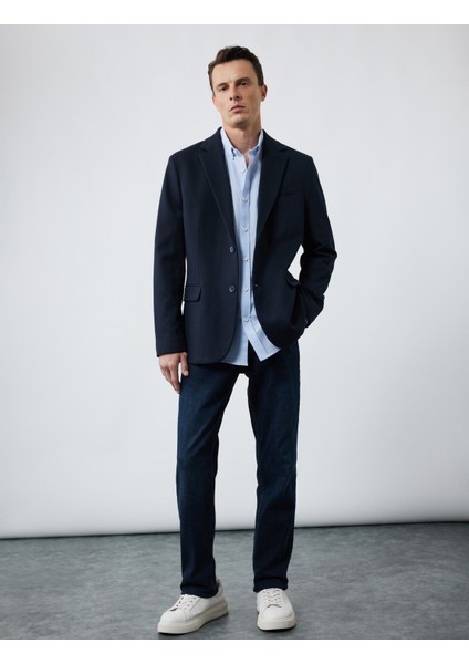 Normal Bel Pamuklu Slim Fit Jean Pantolon - Brad Jean