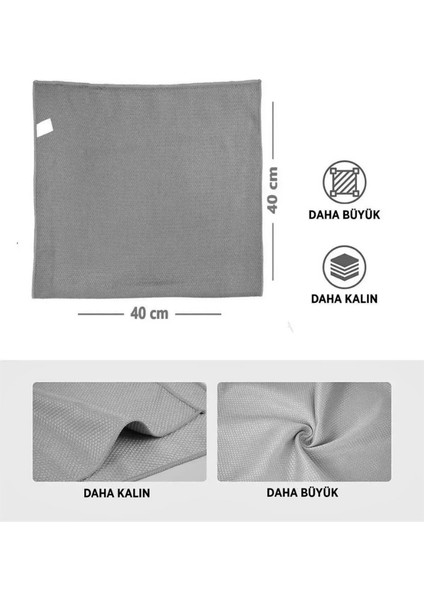6'lı Mikrofiber Oto Yıkama Seti Kurulama Bezi Cam Bezi Güderi Oto Eldiven Oto Sünger Detay Fırçası