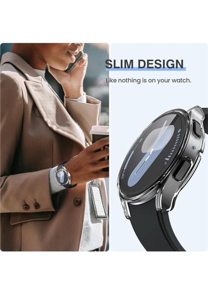 Samsung Galaxy Watch 7 44MM Uyumlu Sert Pc Kasa ve Ekran Koruyucu Kılıf fırsatları
