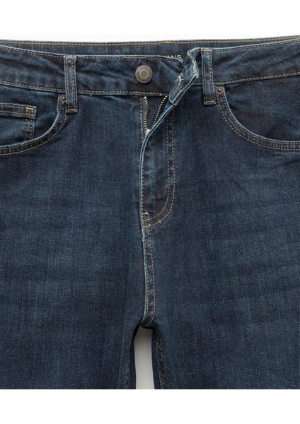 Normal Bel Pamuklu Slim Fit Jean Pantolon - Brad Jean
