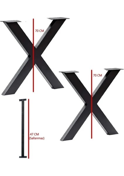x Ayak Masa Ayağı Metal Ayak Siyah fiyatları