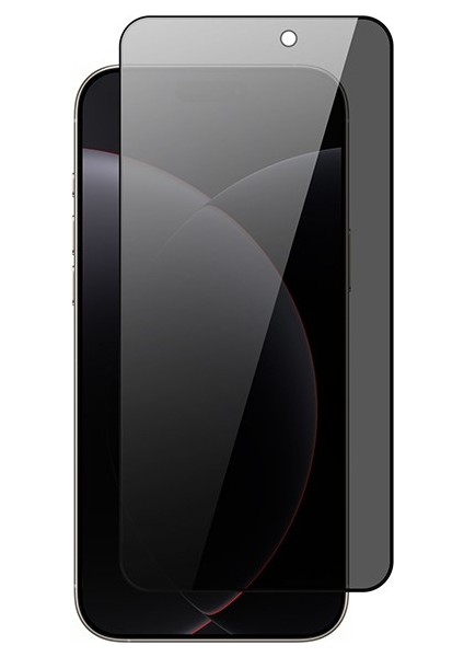 Apple iPhone 17 Pro Max Için Rika Premium Privacy Temperli Cam Ekran Koruyucu