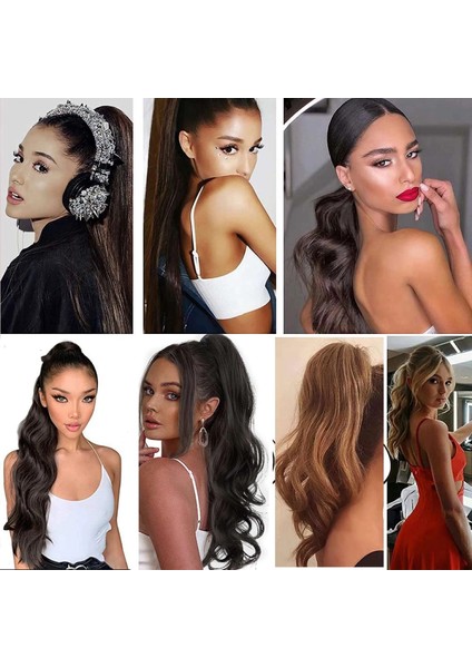 Lastik Tokalı At Kuyruğu Su Dalgalı - Kahverengi fiyatları