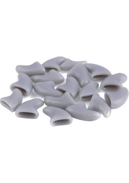 20 Pc Silikon Yumuşak Kedi Tırnak Kapakları, Boyutl (Gri) (Yurt Dışından) fiyatları