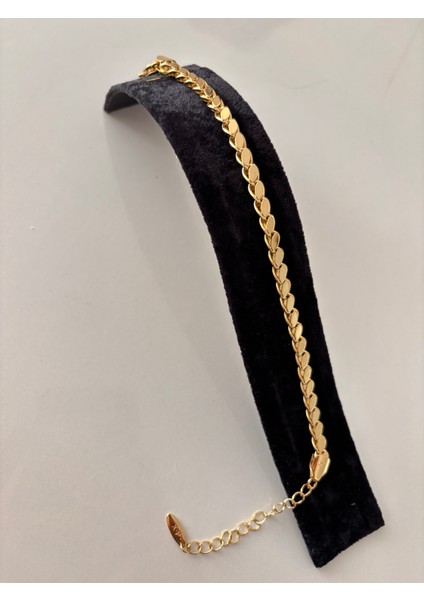 Altın Renk Paslanmaz Çelik Yaprak Desenli Bileklik – Dayanıklı ve Şık fiyatları