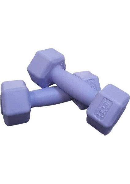 Çift Dambıl 1 kg ve Renkli Direnç Bandı Seti, Spor ve Egzersiz Için Ideal fiyatları