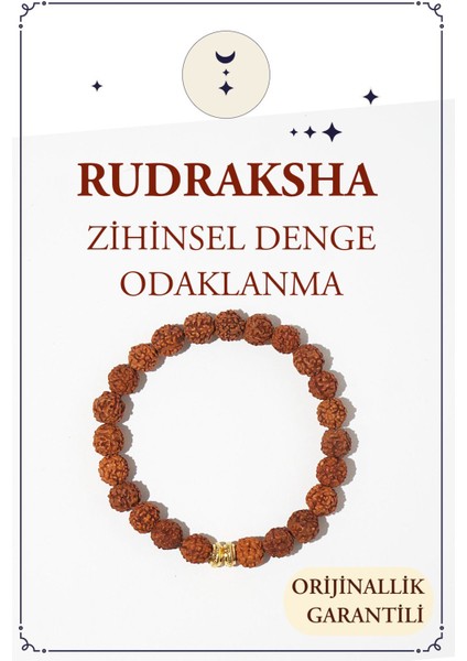 Rudraksha Doğal Taş Bileklik (Zihinsel Dengenin Anahtarı) Aa Kalite